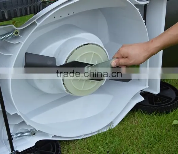 Hand Push Electric 1600w-1800w Plastic Deck Lawn Mower Induction Motor photo-3