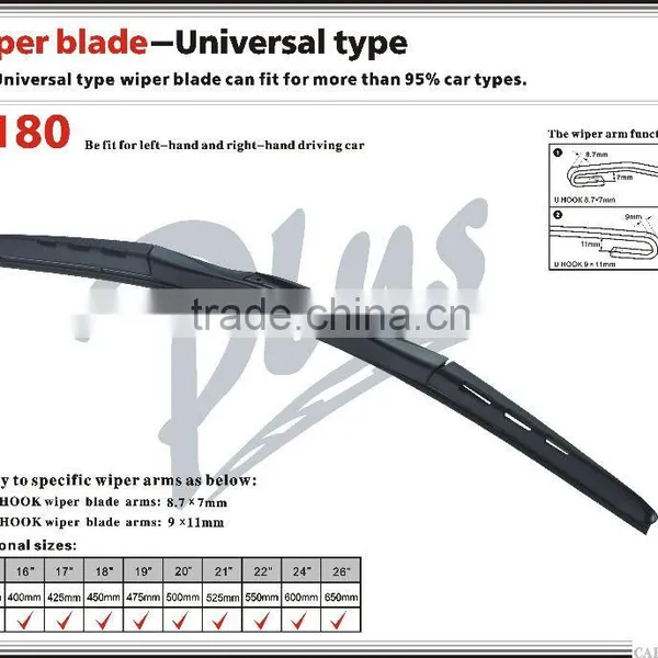 T180 Car Accessories J-HOOK Wiper Arm OEM QUALITY Windshield Wiper Blades photo-5
