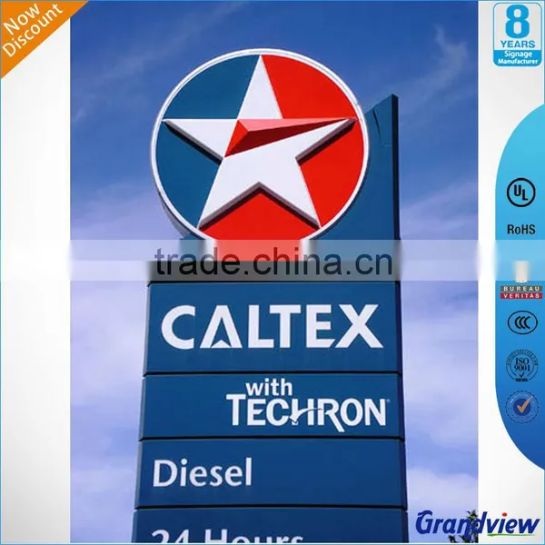 Petrol Station Aluminum Advertising Pylon Sign photo-4