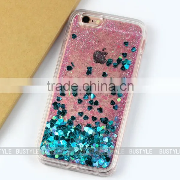 Wholesale Liquid Glitter Phone Case for Iphone 6 Plus, Soft Tpu Transparent Liquid Case for Samsung Galaxy s6 s7 j2 j5 j7 Bling Quality Choice photo-3