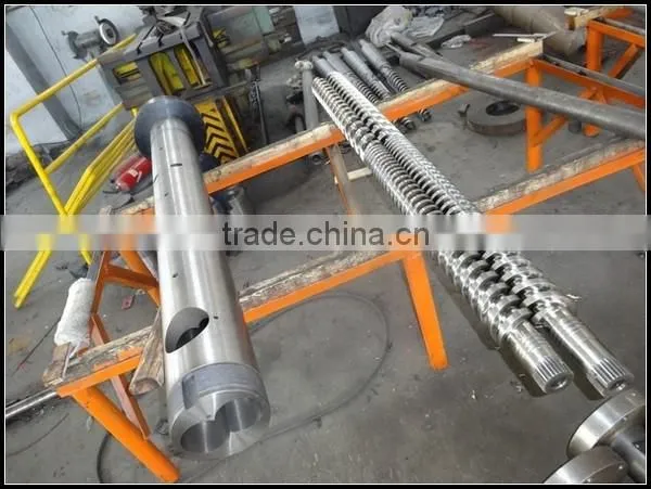 Parallel Twin Screws Extruder Screw Barrel for Plastic Extruder photo-6