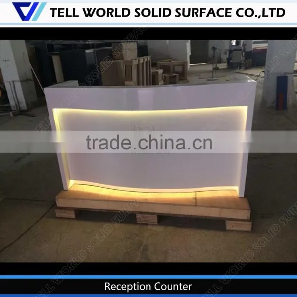 Mini Stand Desk/reception Counter Pictures/reception Desk With LED