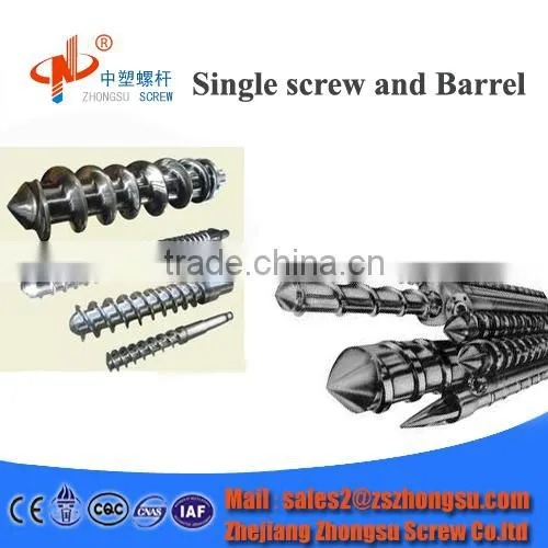 Bimetal Single Extruder Rubber Screw Barrel for Rubber Shoes photo-2