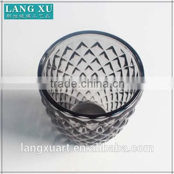 Machine Made Embossed Glass Tumbler Drinking photo-2
