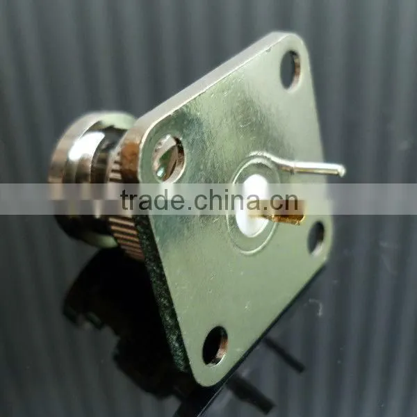 RF Coaxial Connector BNC Male 4-hole Panel Mount photo-2