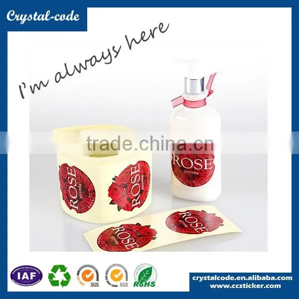 Luxury Pet Adhesive Roll Removable Double-side Printing Cosmetic Label photo-6