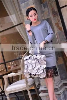 PU Leather Large Capacity Elegant Female Hand Bag photo-2