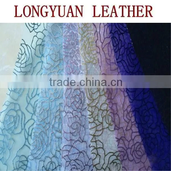 2014 Fashion Embroidery Flower Fabricr For Shoes