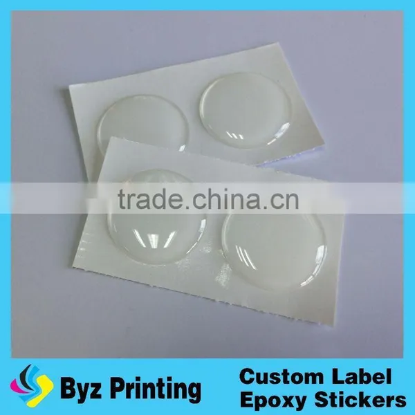 Black Vinyl Dome Resin Sticker Made in China photo-4