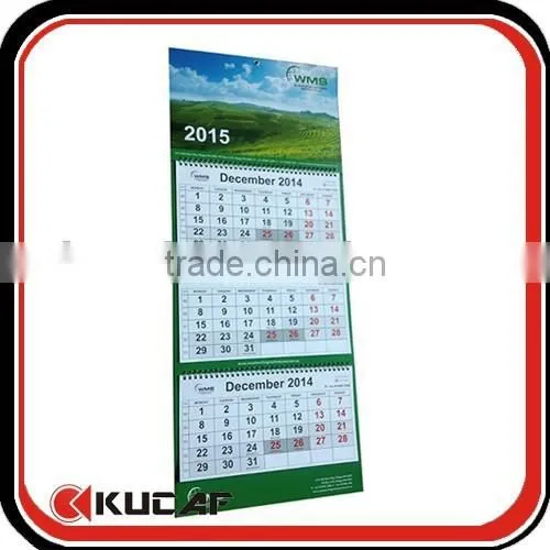 Latest Unique 2016 Sprial Bound Wall Flip Calendar photo-2