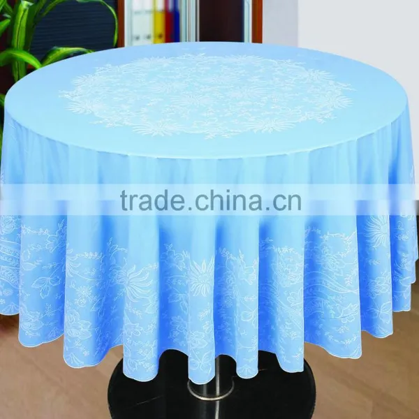 LACE PVC TABLECLOTH - ZT-803 RD182CM photo-5