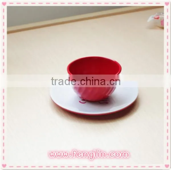 Melamine Tea Cup Saucer, Custom Printed Tea Cup and Saucer photo-5
