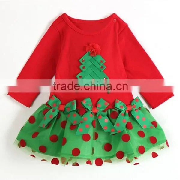 Mascot for Baby Girls Lovely Christmas Tree Dress Christmas Dresses for Toddlers photo-3