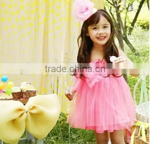 Candy Color Baby Girl Summer Dress Knee Length Baby Girl Summer Dress photo-3