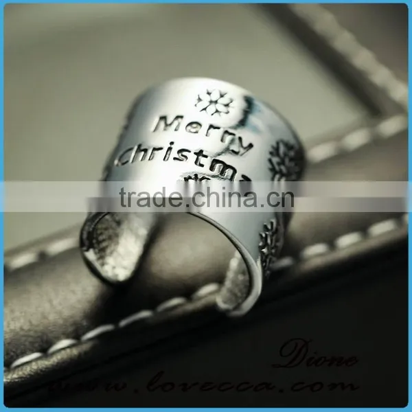 New Design Personalized Punk Silver Dear Rings Classic Fashion Christmas Rings photo-5