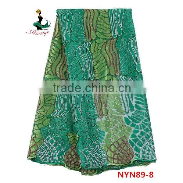 Haniye 2016 Nigerian Party/french Tulle Lace Fabric/african French Net Lace/NYN89 photo-5