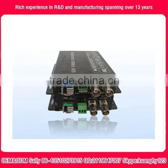 16 Channel Unidirectional HD-SDI 3G-SDI/HDMI/VGI Over Fiber Optic Video Converter Transmitter and Receiver Set photo-2