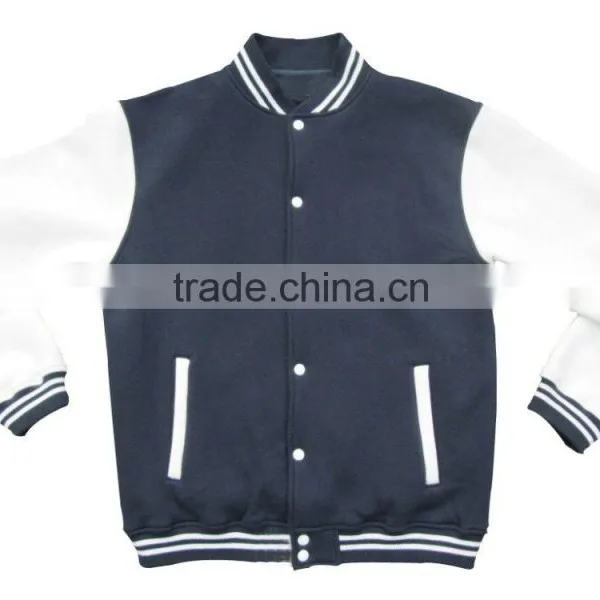 Baseball Jacket Varsity Baseball Cotton Jacket Letterman Jacket photo-1