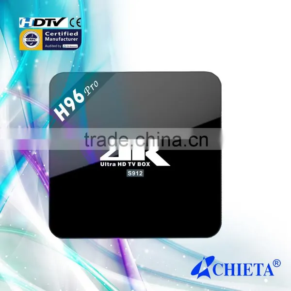 New H96 Pro Android Smart Octo-Core TV Box, Amlogic S912 OTT IPTV TV Box photo-4