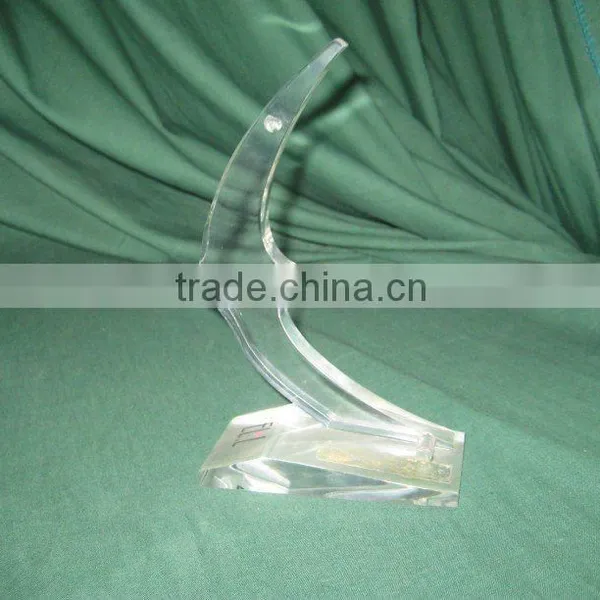 Lucite Dolphin Trophy Display Stand
