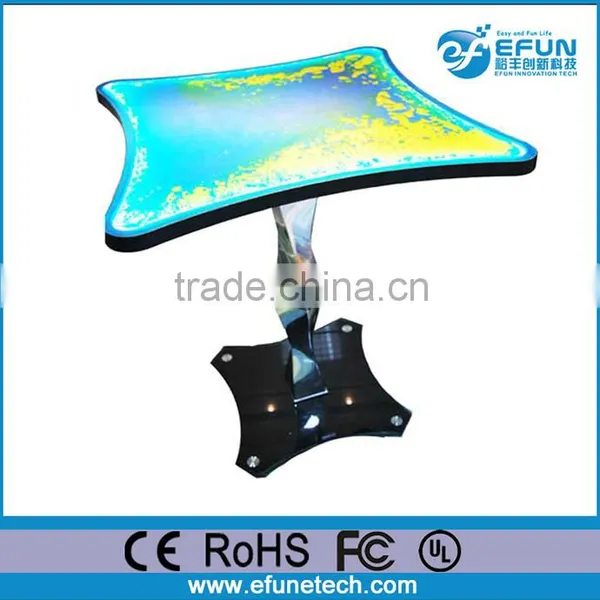 New Design High Top Art Cafe Tables,interactive Color Liquid Unique Bar Table Furniture photo-2