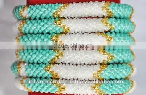Rollover Glass Bead Bracelets photo-3