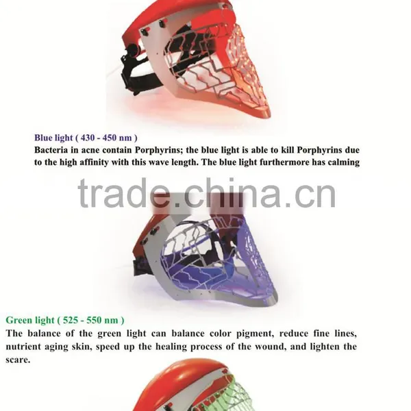 T&B Professional Personal Use Facial Skin Care Therapy Red Led Light Mask photo-3