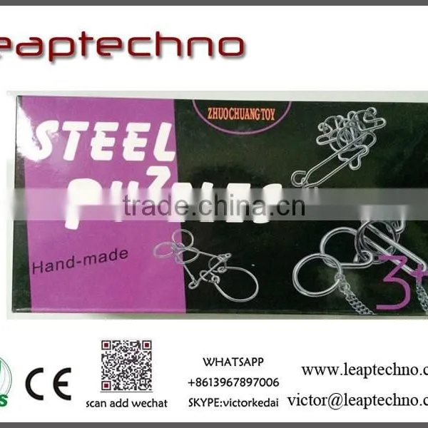 3d Brain Teaser Metal, Funny Game Metal, Metal Wire Different Shape Heart Puzzle photo-2