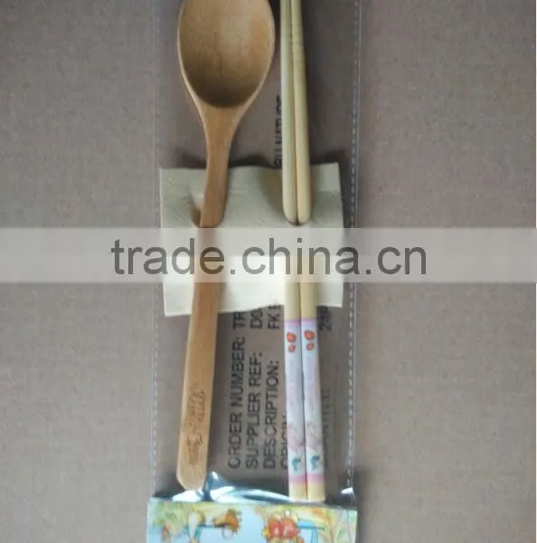 Bamboo Spoon Set Kitchen Utensils and Chopsticks photo-2