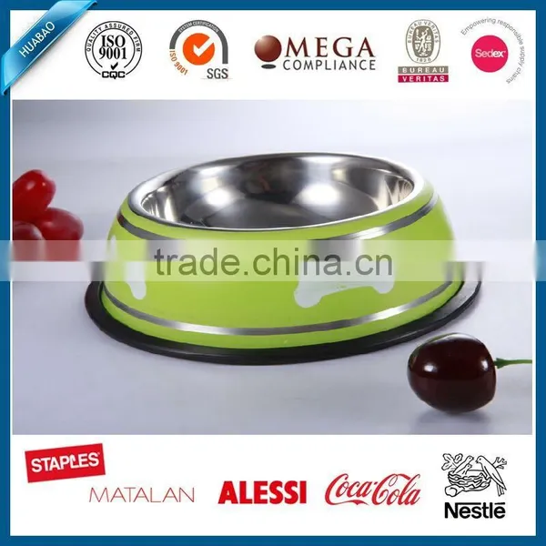 Factory Bulk Non-slip Pet Bowl Feeder Metal Pet Feeders