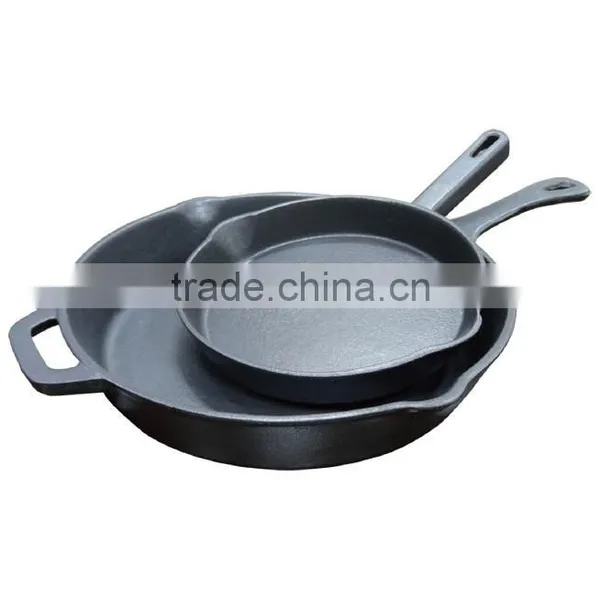 Pre-seasoned Cast Iron Cookware Long /short Handle Frying Pans & Skillets photo-2