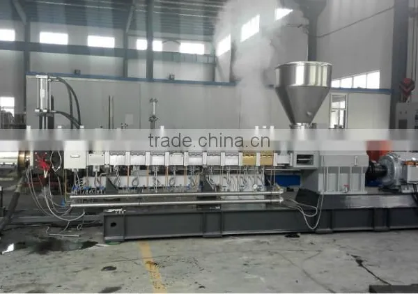 Small High Filling Plastic Granulator Twin Screw Extruder Granules for pp pe Filer Pellets photo-6