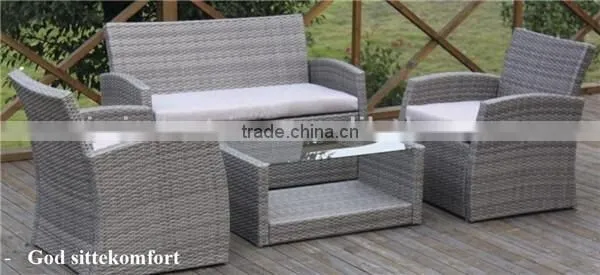 Steel Outdoor Furniture Wicker Sofa Set photo-2