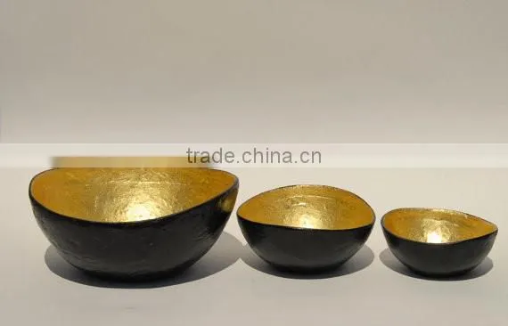 Two Tone Metal Bowls With Inside Gold Color and Outside Different Colors Available photo-2