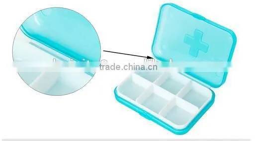 Cy274 6cells Cross Portable Medical Mini Pill Box Cases Medicine Drug Storage Box Jewelry Beads Organizer photo-4