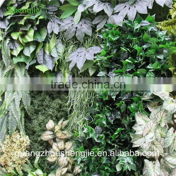 SJLJ013321 Artificial Grass Wall / Plastic Green Wall / Fake Plant Wall for Wall Decoration photo-6