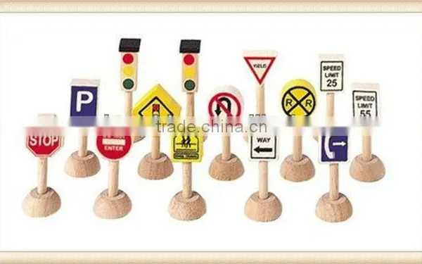 Wooden Traffic Sign