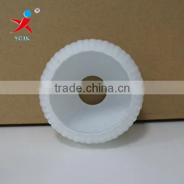 Rain Line Pumpkin Glass Lampshades With Milky White Color photo-2