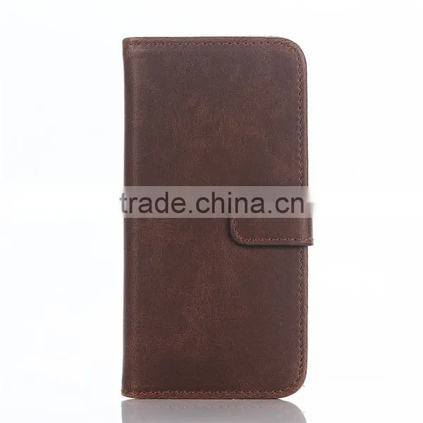 High Quality Crazy-horse PU Card Bumper/pocket Cell Phone Case for Iphone photo-4