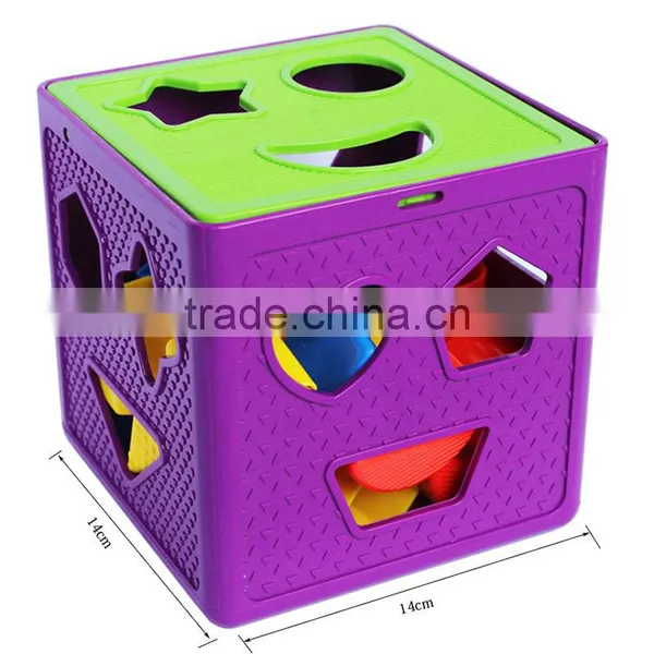Promotional Kids Plastic Educational Blocks Combined Paired Blocks for Preschool photo-5