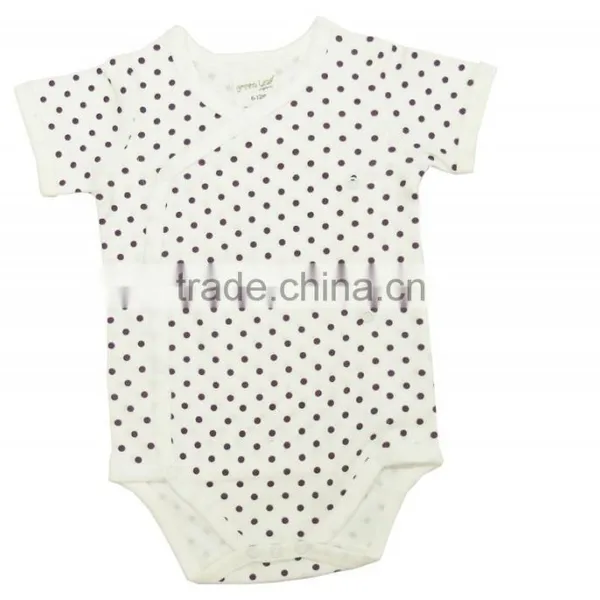 Organic Cotton Long Sleeve Newborn Baby Rompers With Organic Baby Kimono Bodysuits and New Style Baby t Shirts photo-3
