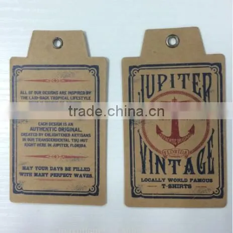 2016 Custom High Quality Kraft Paper Hang Tags Swing Tags With Competitive Price photo-5