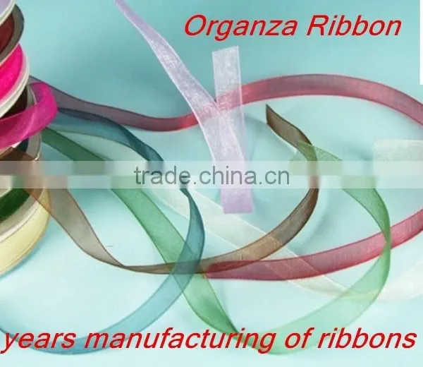 New Design Hotsale Decorative Organza Ribbon ,Cheap Organza Ribbon photo-3