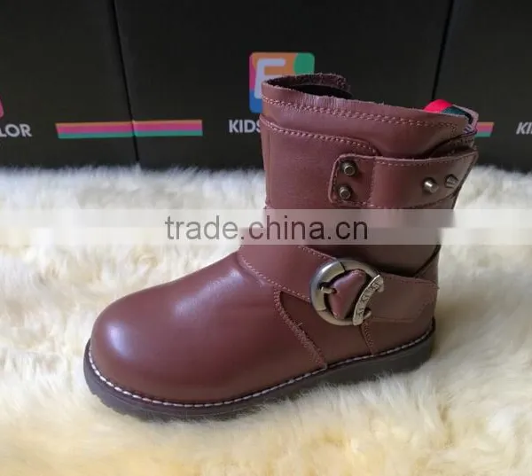 GZY Italy Model Fashion Sole Shoes Kid Boots Wearable Comfortable Winter Boots Wholesale Guangzhou 2017 Stock photo-2