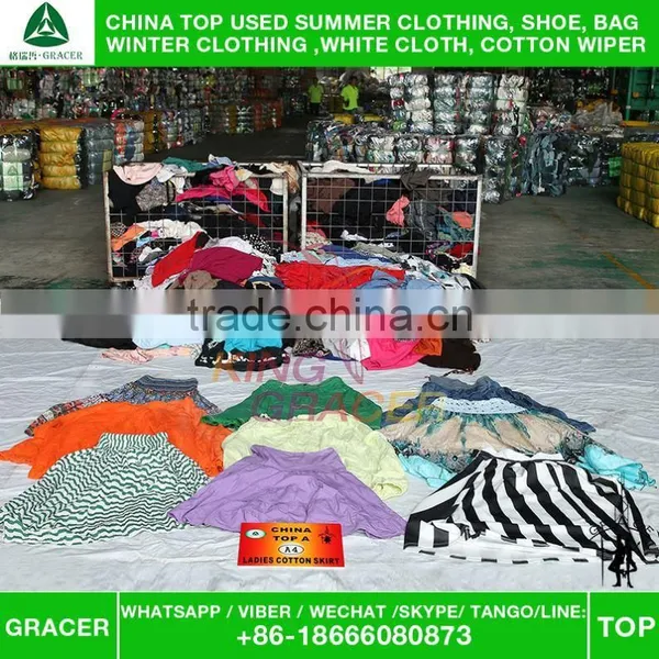 Factory High End Africa Style Girl Cotton Skirt Used Clothing. Cheap Used Clothes photo-2