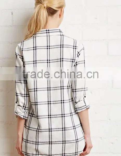 Wholesale Fashion Design Lady Casual Long Sleeve Blouse photo-2