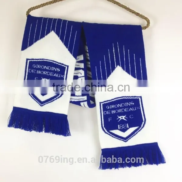 Football Culb Knitting Scarf Sports Logo Knitted Scarf Patterns photo-4