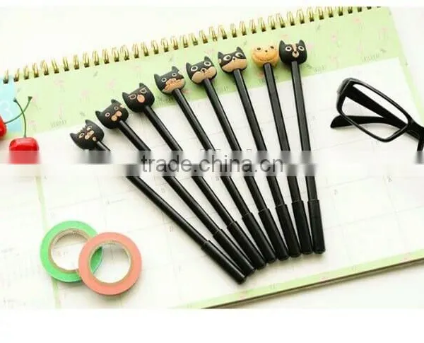 0.5mm Ballpoint Ball Office & Student Pen Plastic Animal Patterns Cap photo-5