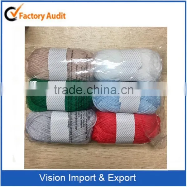DIY Multicolour 100% Knitting Acrylic Yarn for Promotion photo-2
