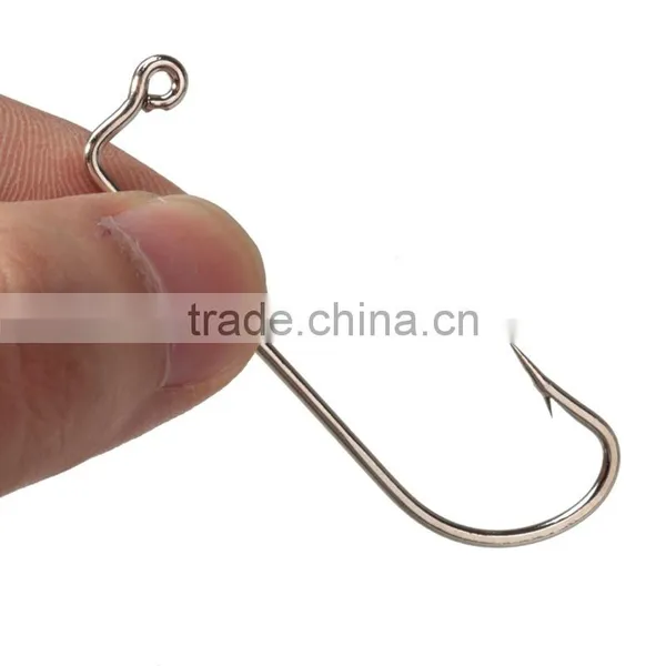 Wholesale Price Size 4/0 Fishing Tools Lot 100PCS Jig Hook Jig Big Stainless Steel Fishing Hooks White Color Fish Hook photo-5